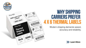 Why Shipping Carriers Prefer 4 x 6 Thermal Labels