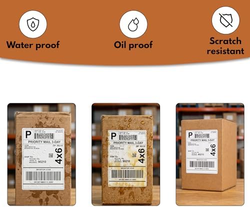 Prime Rolls 4x6 Direct Thermal Shipping Labels – 1000 Count (Pack of 2)