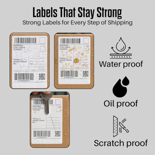 Prime Rolls 4x6 Direct Thermal Shipping Labels – 500 Count (Pack of 2)