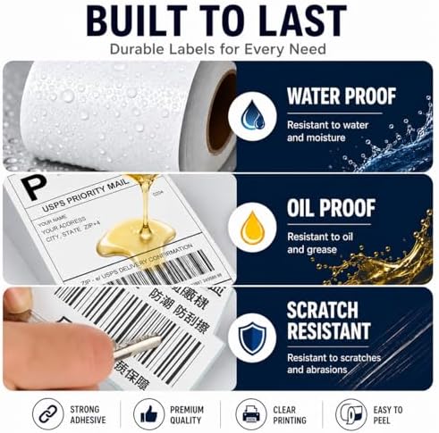Prime Rolls 4x6 Direct Thermal Shipping Labels – 2500 Count (Pack of 10)