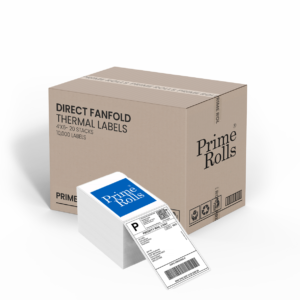4"x6"- 1000 Fanfold Direct Thermal Shipping Labels